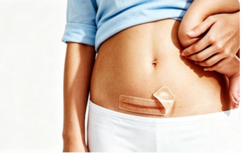 Sikkert hormonfrit CmallBio silikonearplaster til arpleje ved kejsersnit